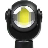 Benson Zaklamp met Draaikop - LED  COB - 3 Watt - 200 Lumen - Zwart