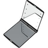Benson Care LED Make-up spiegel/handspiegel/zakspiegel - zwart - 11,5 x 8,5 cm - dubbelzijdig