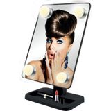 Benson Care LED Make-up spiegel - zwart - 30 x 18 cm - Hollywood style