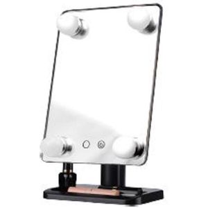 Benson Care LED Make-up spiegel - zwart - 30 x 18 cm - Hollywood style