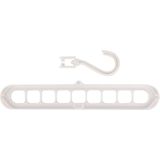 Benson Multifunctionele Kledinghangers - 9-in-1 - 33.5 x 16.5 x 1.5 cm - Wit