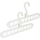 Benson Multifunctionele Kledinghangers - 9-in-1 - 33.5 x 16.5 x 1.5 cm - Wit