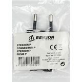 Benson Stekker - Plat - Zwart - 2.5 Ampère