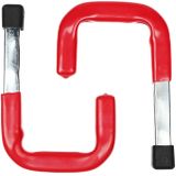Benson Ruimtebesparende ophanghaken - 12 x 8 cm - set van 2 - 40 kg draagvermogen