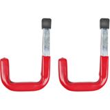 Benson Ruimtebesparende ophanghaken - 12 x 8 cm - set van 2 - 40 kg draagvermogen