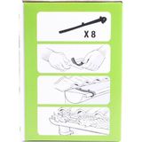 Benson - Dakgoot Beschermgaas - 6 Meter x 15 Cm - Polypropyleen - Inclusief Bevestigingsmateriaal