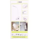 Benson Flexibele LED klemlamp - dimbaar - 3 lichtstanden - USB-oplaadbaar