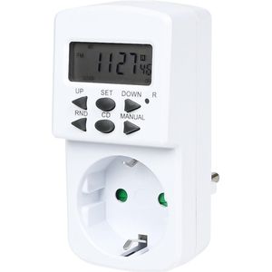 Benson Digitale tijdklok - binnen - 230V - wit - aan/uit- en aftelfunctie