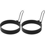 Benson Kookring set - Staal en PTFE - Ø10 cm - 2 stuks - Opvouwbare handgreep