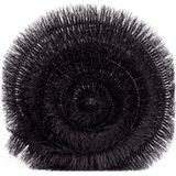Benson Flexibele dakgootborstel - Ø 10 cm x 4 meter - zwart - roestvrijstaal en nylon