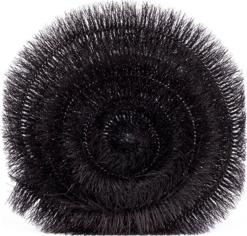 Benson Flexibele dakgootborstel - Ø 10 cm x 4 meter - zwart - roestvrijstaal en nylon