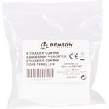 Benson Euro contrastekker - schroefbaar - Wit
