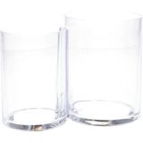 Benson Organizer Make-up - Kwastenhouder - Transparant - 15 x 8.4 x 10.8 cm