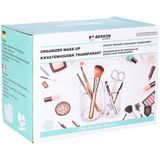 Benson Organizer Make-up - Kwastenhouder - Transparant - 15 x 8.4 x 10.8 cm