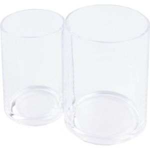Benson Organizer Make-up - Kwastenhouder - Transparant - 15 x 8.4 x 10.8 cm