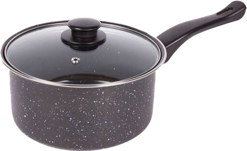 Benson Steelpan - Marmerlook - Antiaanbaklaag - Inclusief Deksel - 20 cm