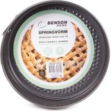 Benson Springvorm - Antiaanbaklaag - Ø 24 cm - Zwart - Handig kliksysteem