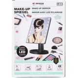 Make Up Spiegel - LED Touch - Dimbaar - 16 Leds - Zwart