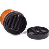 Benson - LED Zwaailicht - Oranje - Polystyreen Lens - ABS Behuizing