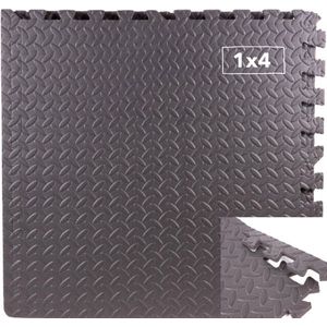 Benson Puzzelmat - Foam Vloertegels - 60 x 60 cm - Afneembare Zijkanten - 4 stuks