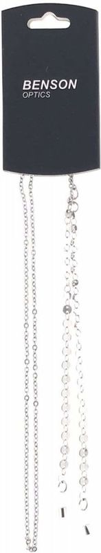 Benson Brillenkoordje - Skye - Metaal - Universeel - Zilver - per stuk