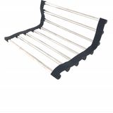 Benson Pannenonderzetter en afdruiprek - antislip - krasbestendig - RVS - 22 x 22 cm