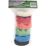 Hofftech 6-delige poetskit - polijstset - Ø 75 mm - voor krasverwijdering en glansherstel