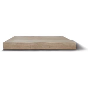 Wastafelblad gliss design massief hout rechte afwerking 70 cm olie wit