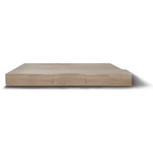 Wastafelblad gliss design massief hout rechte afwerking 90 cm olie wit