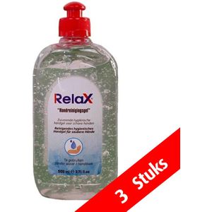 500 ml - 3 stuks Relax Desinfecterende Handgel size: