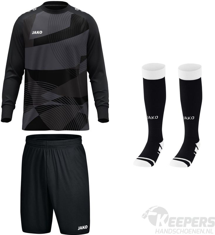 Jako Tropicana Keeperstenue Zwart/Antraciet