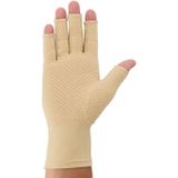 Dunimed Artrose / Reuma Handschoenen met antisliplaag (Per paar) (Grijs & beige) size: L