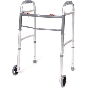 Dunimed - Looprek - Met Wielen - Instelbaar van 78 tot 95 cm - Sterk en Stabiel