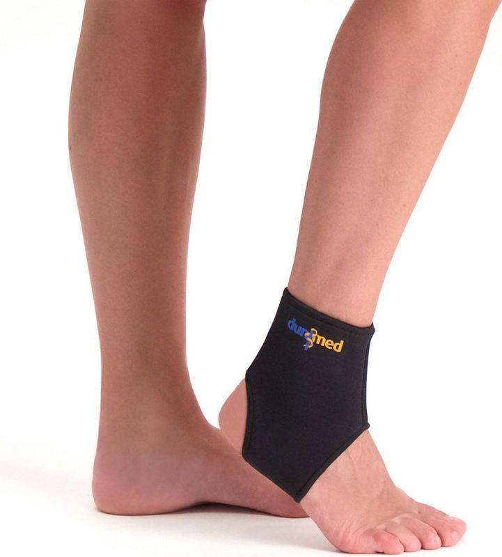 Dunimed Enkelsteun - Lichtgewicht Enkelbrace - Versteviging van de Enkel - Enkelbandage - Enkelband - Zwart - S