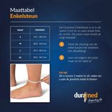 Dunimed Enkelsteun - Lichtgewicht Enkelbrace - Versteviging van de Enkel - Enkelbandage - Enkelband - Zwart - L