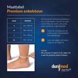 Dunimed Premium Enkelbrace - Enkelbandage - Enkel Ondersteuning - Enkelband - Beige - L