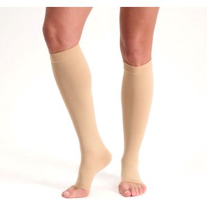 Dunimed premium comfort steunkousen drukklasse 1 - open teen (Per paar)