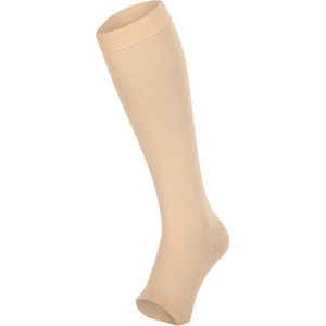 Dunimed premium comfort steunkousen drukklasse 3 - open teen (Per paar) size: L