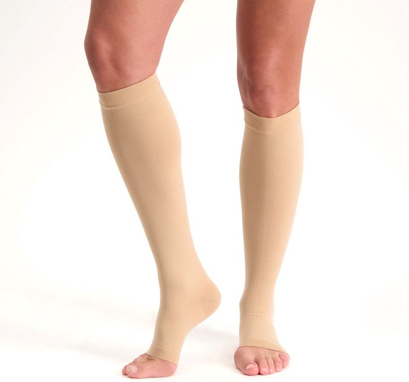 Dunimed - Premium Comfort - Steunkousen - Drukklasse 3 - Open Teen - Per Paar