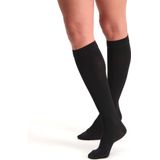 Dunimed Premium Comfort Steunkousen - Compressie Sokken - Compressiekousen Drukklasse 1 - Compressie Sleeve - met Gesloten Teen - Zwart - M