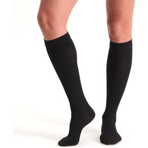 Dunimed - Premium Comfort - Steunkousen - Zwart - Compressiekousen Drukklasse 1