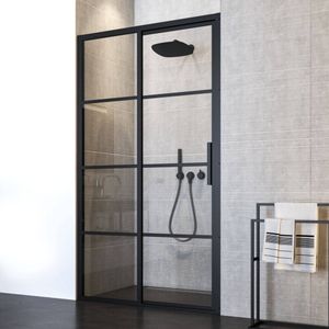 Nisdeur Sealskin SOHO  schuifdeur 140x210 cm 8 mm helderglas