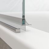 Sealskin - Hooked - Badwand - Zilver - Omkeerbaar - Veiligheidsglas