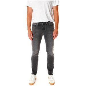 DENHAM - Razor AWG - Heren Jeans - Grijs - Slim Fit - Regular Waist