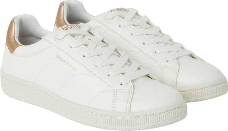 Bjorn Börg T305 Sneakers Laag - Wit/Rose Goud - Synthetisch Leer