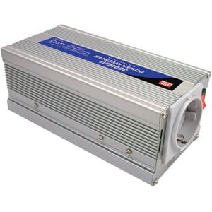 MEAN WELL - DC-AC INVERTER MET GEMODIFICEERDE SINUSGOLF - 300 W - DUITS STOPCONTACT (A301-300-F3)