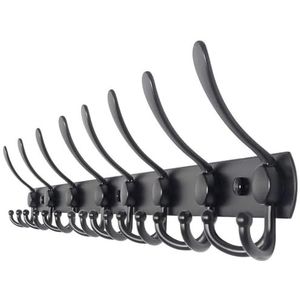 SAYAYO Handdoekenrek Wandmontage 40CM Dubbele Handdoekplank voor Badkamer Handdoekhouder van SUS304 Roestvrij Stalen Handdoekstang Gepolijst, EGZ8040-C