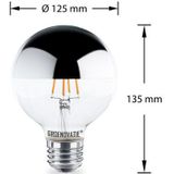 Groenovatie E27 LED - Filament Globelamp G125 - Kopspiegel - 4W - Extra Warm Wit - Dimbaar