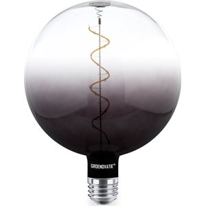Groenovatie E27 LED Filament XL G200 Half Smoke - Globelamp - 6W - Warm Wit - Dimbaar