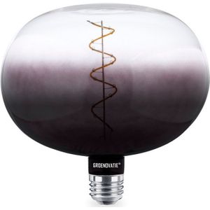 Groenovatie E27 LED Filament XL R220 Half Smoke - Globelamp - 6W - Warm Wit - Dimbaar